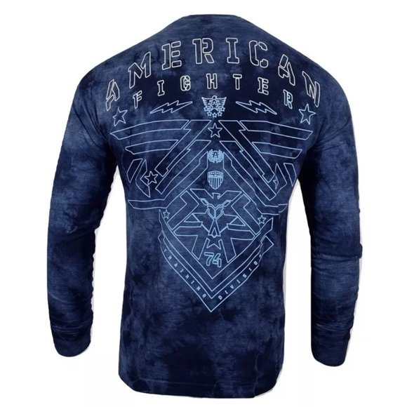 AMERICAN FIGHTER Men's T-Shirt L/S PALMDALE TEE - Picture 2 of 9